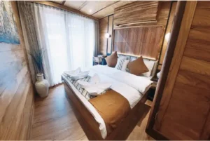 Third view of the Batik master cabin on the Angelica phinisi liveaboard