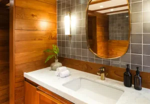Ensuite bathroom of an Owner's Suite aboard Celestia