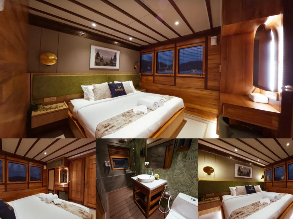 Big Ben and Liberty main-deck cabin photo set aboard Lamain Voyage 2