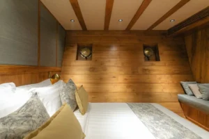 Second view of a Deluxe queen-bed suite aboard Celestia