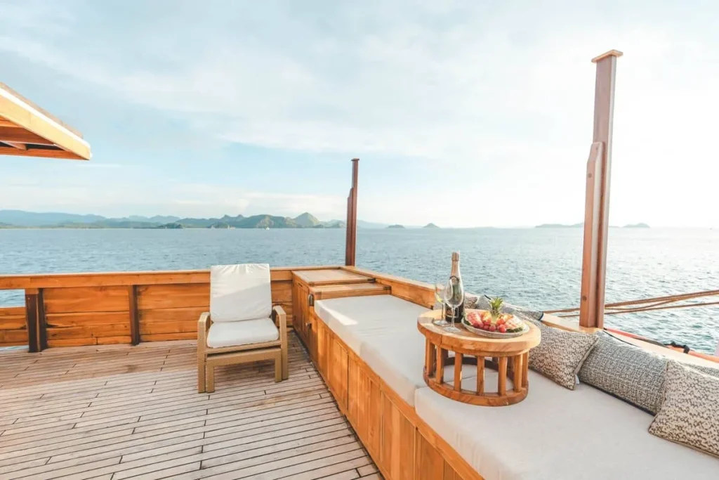Mischief Voyage outdoor deck seating