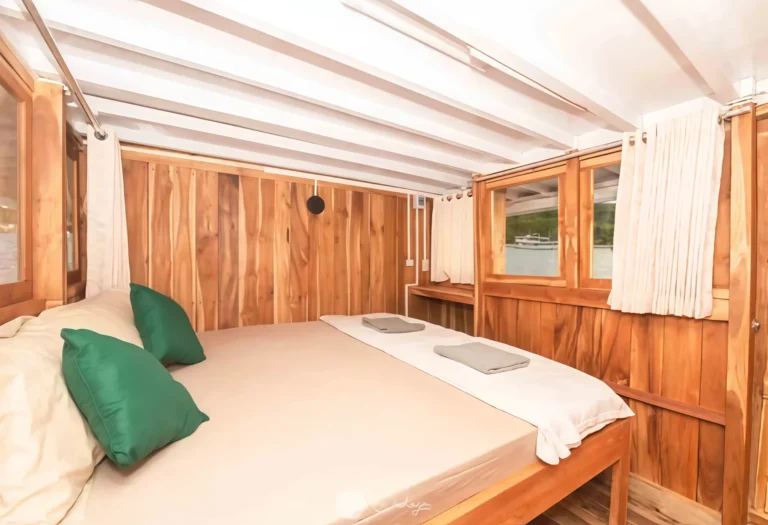 Double-bed private cabin aboard Dahayu