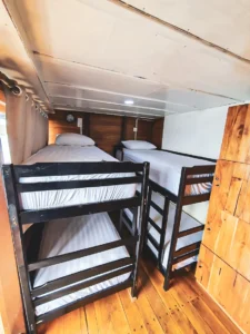 Bunk beds in the family cabin aboard Sea Familia 2