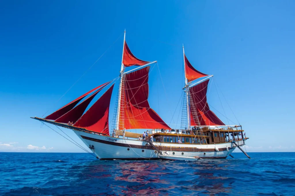 Tiare Cruise 36-metre phinisi liveaboard on the water in Indonesia