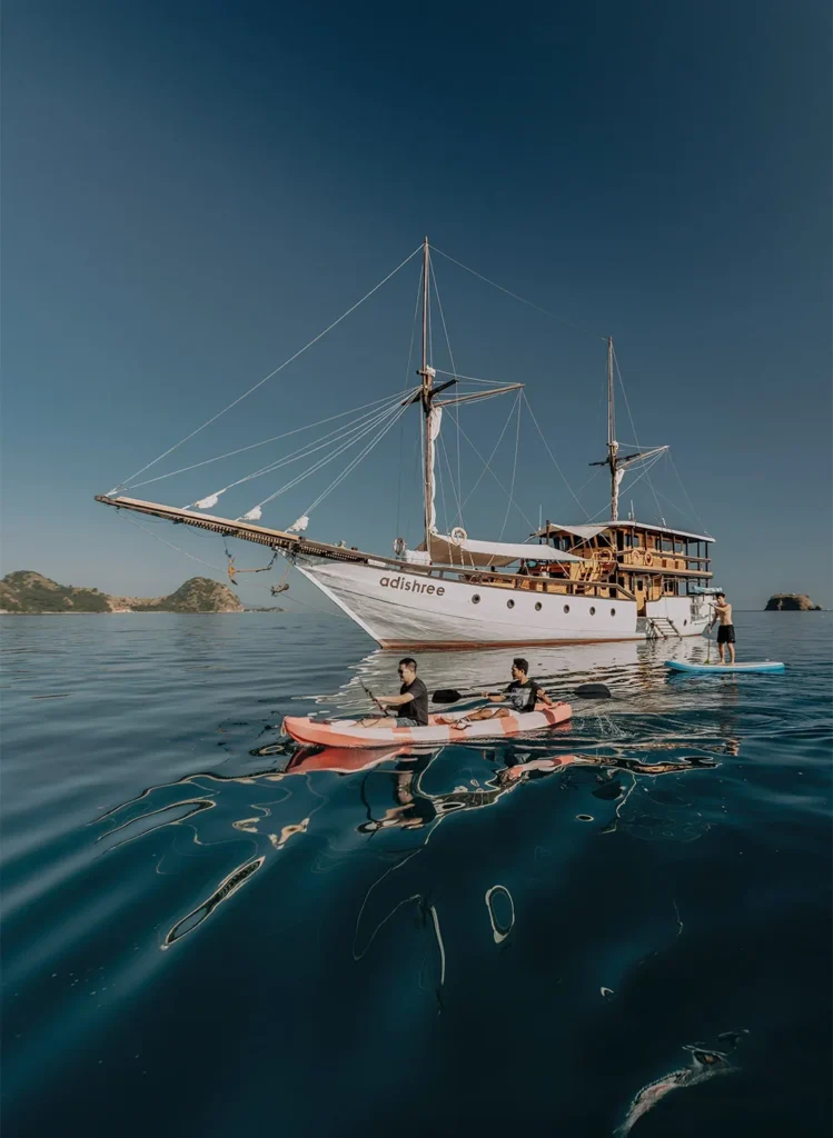Adishree outdoor canoe aboard Adishree phinisi