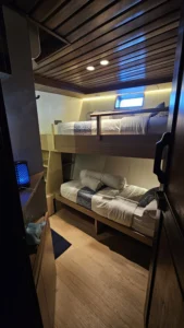 Ambar cabin with two single bunk beds aboard Amaya Explorer