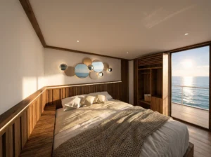 Ocean-view Deluxe Cabin aboard Aura Suci