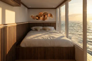 Ocean view from an Aura Suci Master Cabin