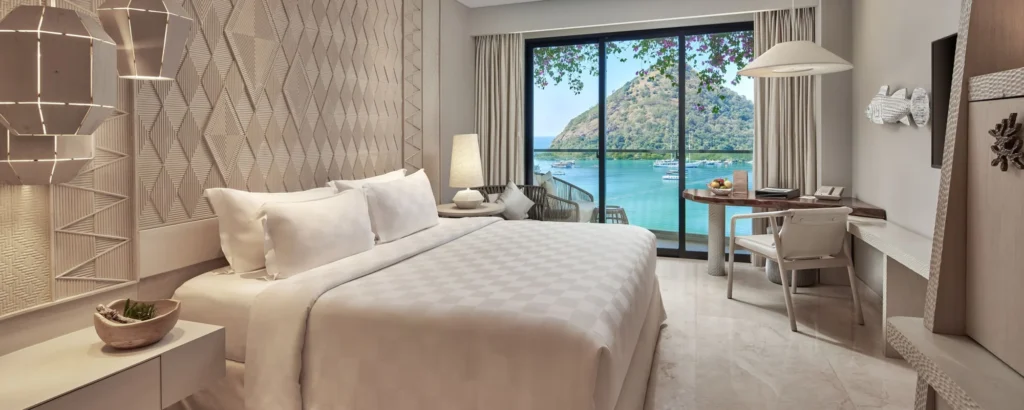 Deluxe Ocean View Room with panoramic sea view at AYANA Komodo