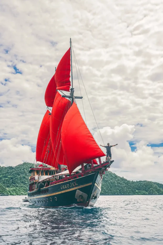 Exterior of the 30-metre Calico Jack phinisi