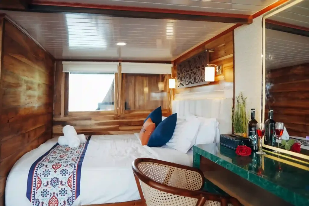 Bulukumba cabin on Carnaby 02, named after the regency where phinisi are built