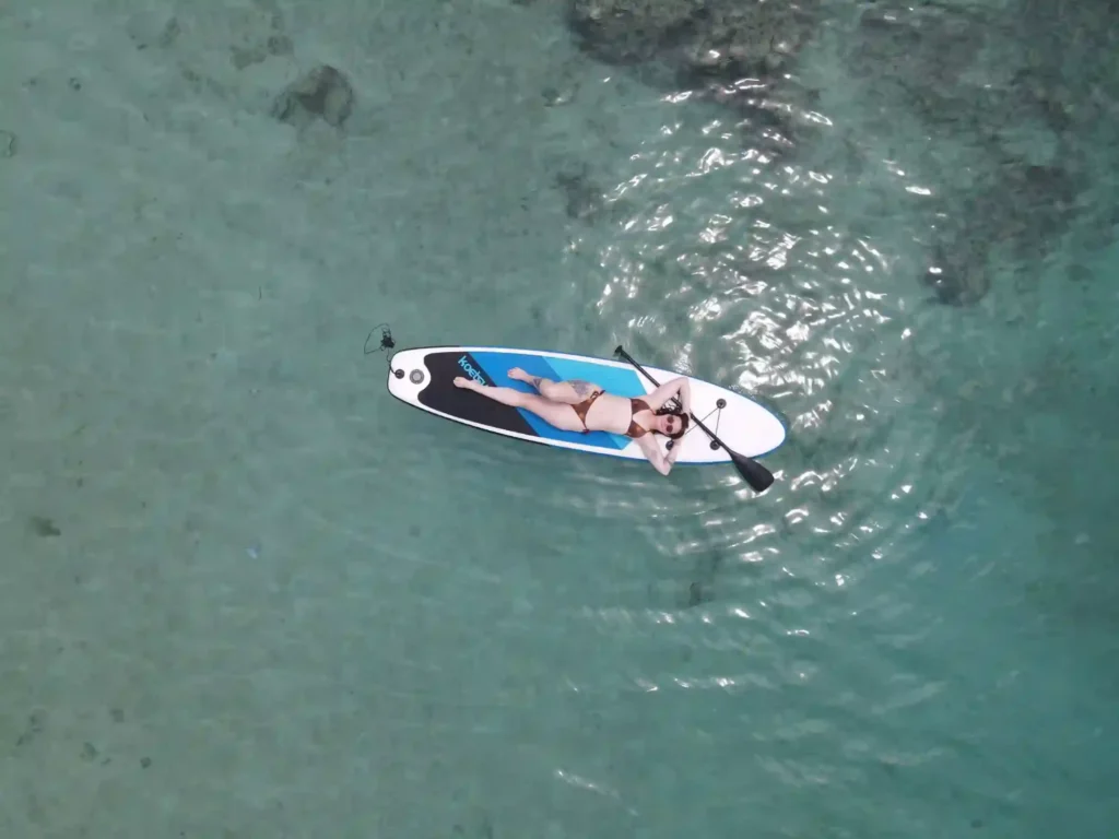 Snorkelling and paddleboarding from Carnaby 02 in Komodo National Park