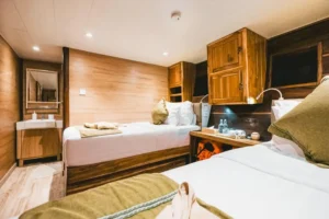Classic Twin cabin storage on Chakana