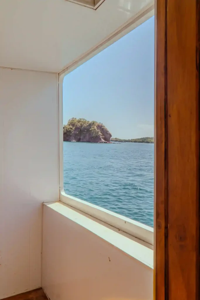 Private grade double cabin on Chrisbow Azure with its own bathroom