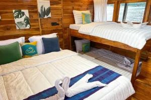 Ciela Sabolo Room interior aboard Ciela phinisi