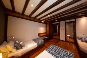 Lower-deck twin cabin aboard Coralia