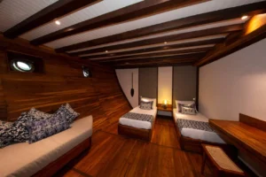Second view of a lower-deck twin cabin aboard Coralia