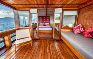 Second view of a sea-view master cabin aboard Coralia