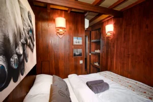 Main deck cabin interior aboard Ikan Kayu