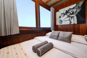 Main deck double cabin aboard Ikan Kayu