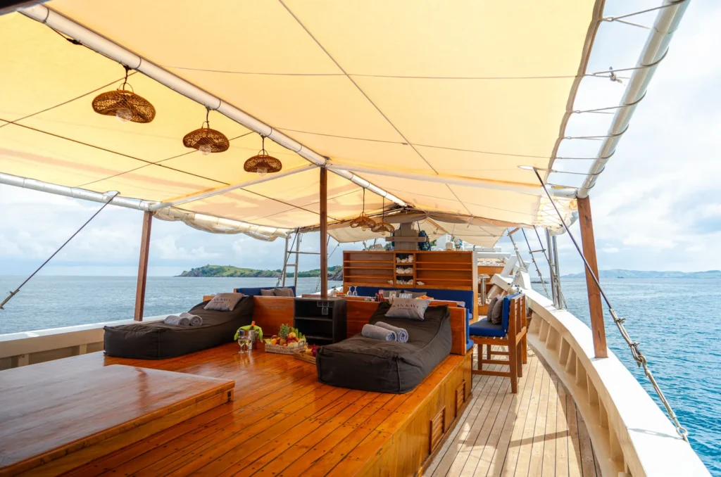 Sun deck aboard Ikan Kayu