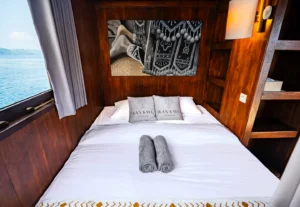 Upper deck cabin interior aboard Ikan Kayu