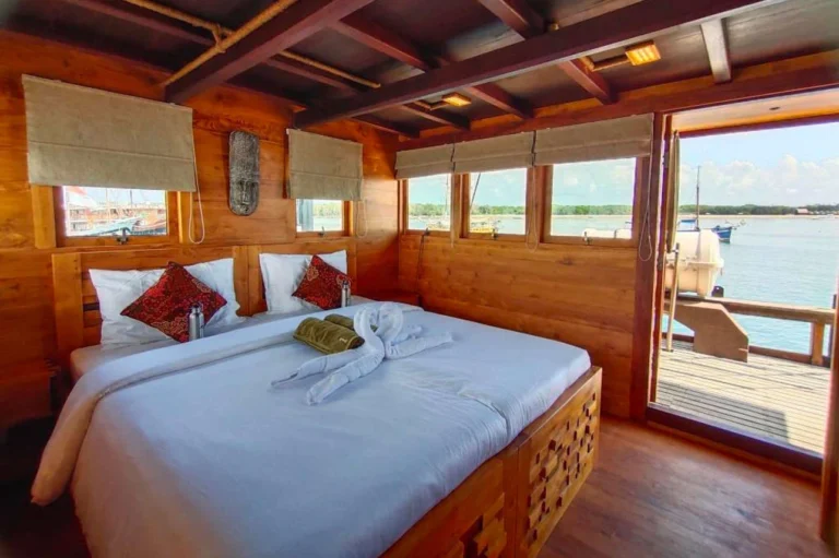 Second view of the Iliké Seaview Suite with large windows and deck access