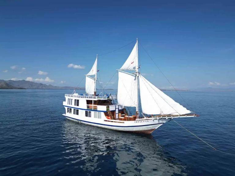 Invictus phinisi exterior in Komodo National Park