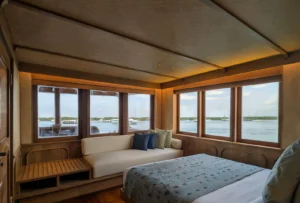 Interior of the Flores and Banda Suite aboard Jeeva Samudera