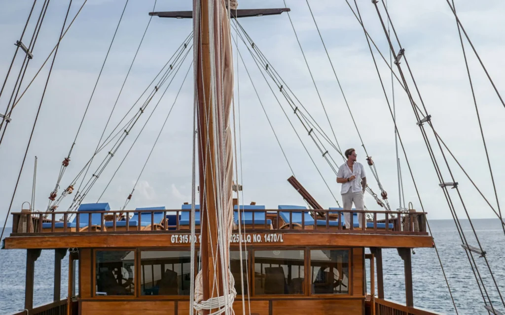 Upper deck aboard Jeeva Samudera
