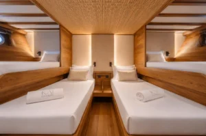 Interior of the Quad Deluxe Sharing Stateroom aboard KAI Voyage