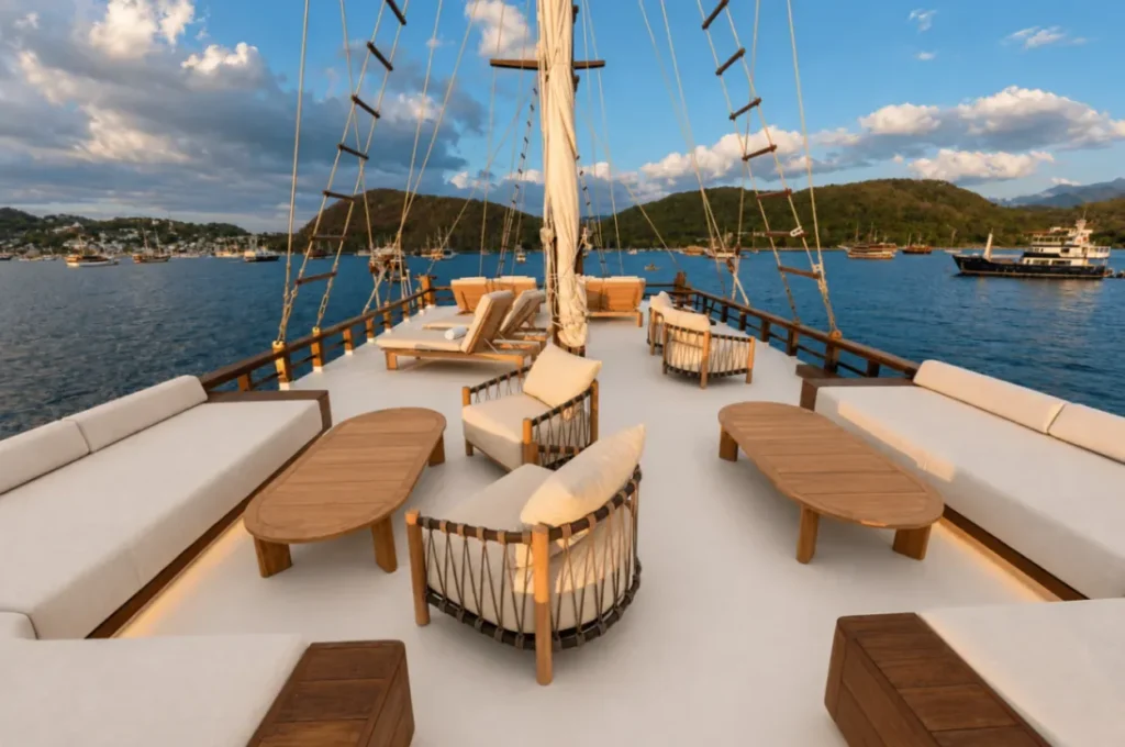 Second view of the KAI Voyage top deck sunbathing area
