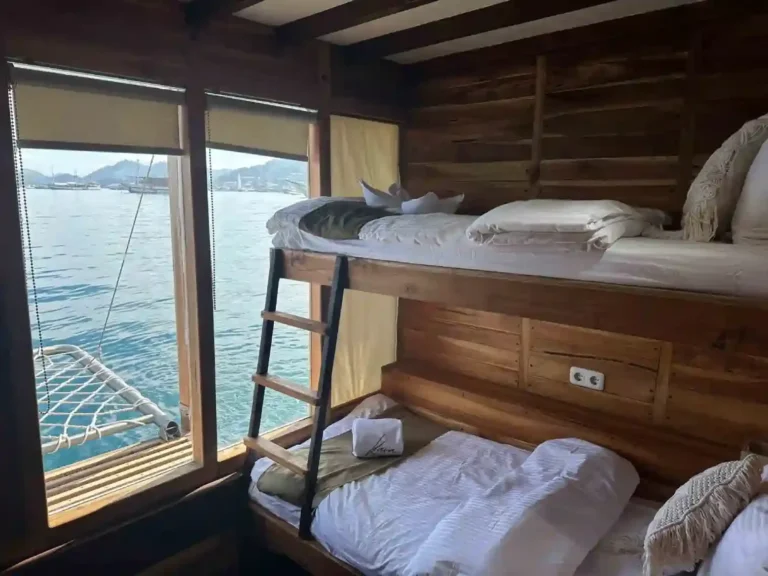 Private balcony attached to a Kaia cabin, fitted to all six cabins on board