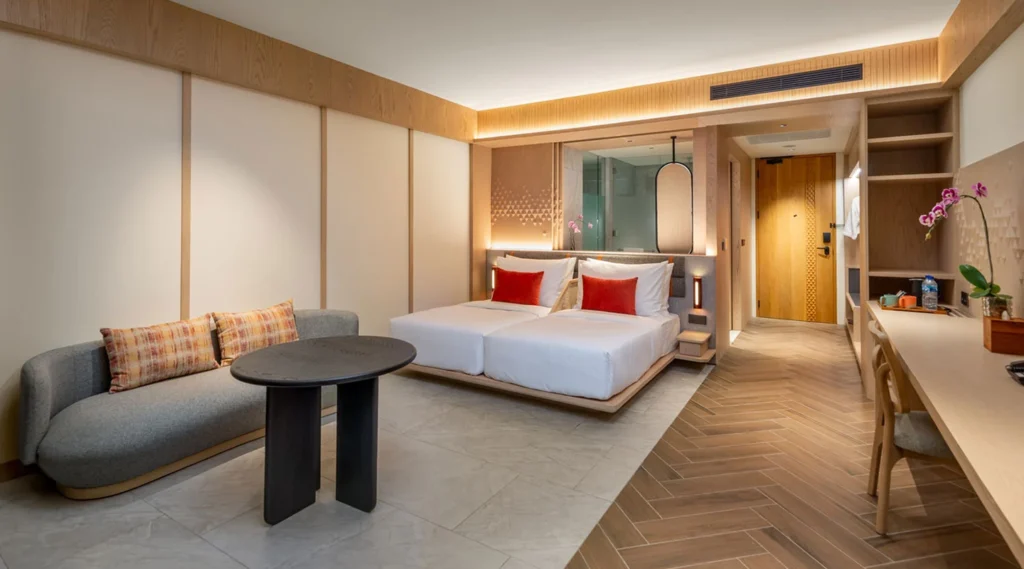 Ocean Deluxe King room interior at Katamaran Hotel & Resort Komodo
