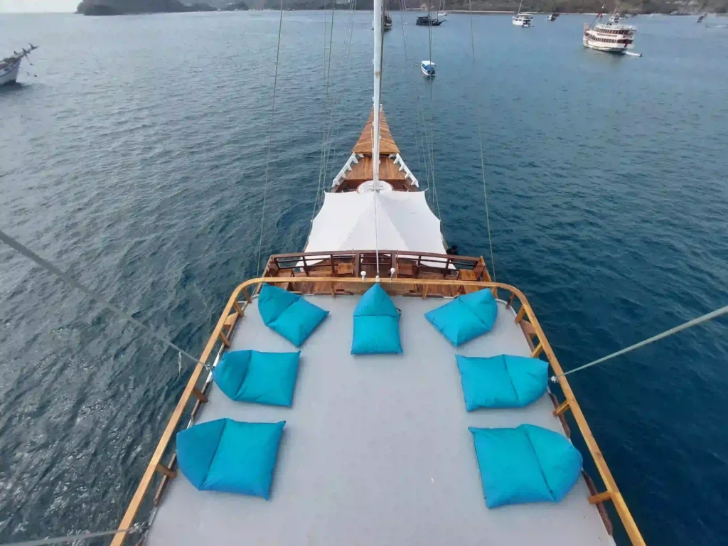Sun deck aboard Lady Grace
