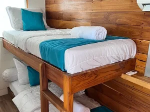 Side view of the Superior bunk cabin aboard Lady Grace