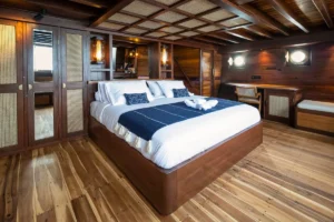 Wide view of the Master Deluxe Cabin aboard Majik