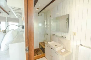 Mischief Voyage Sumba Cabin ensuite bathroom