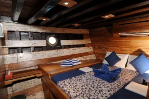 Interior of Double Cabin 2 aboard Moana Cruising