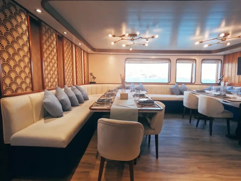 Fourth indoor lounge view aboard Nayara Cruise