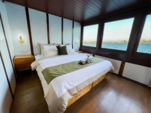 Second interior view of a Deluxe cabin aboard Neptune Cruise