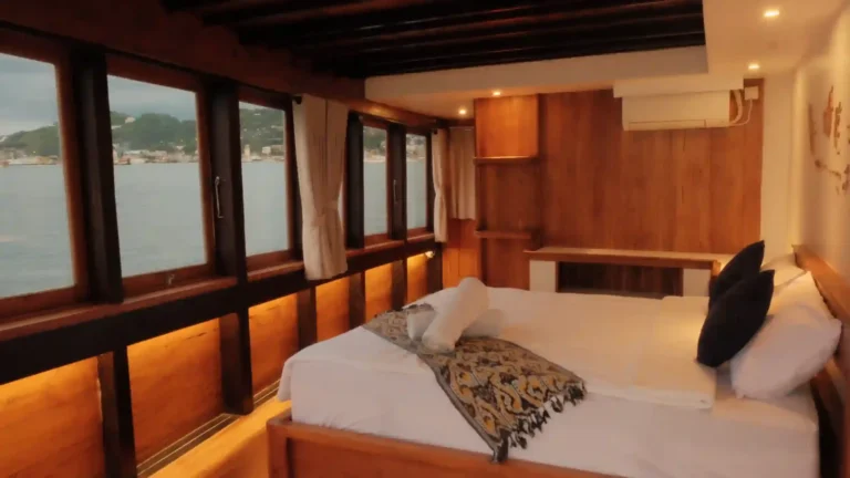 Private balcony of a Master Cabin on the upper deck of Panrita