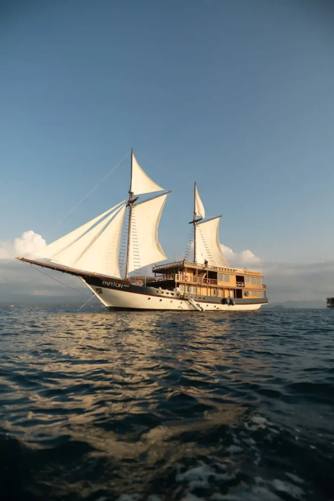 Papiton Allo phinisi exterior in Komodo