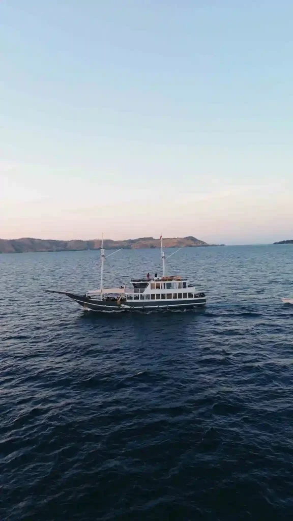Sun deck on Semesta Voyages with loungers and open sea views