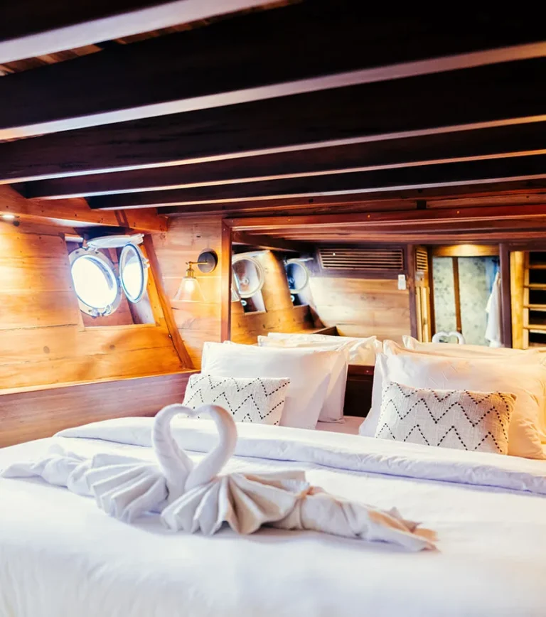 Lower deck guest cabin aboard Senja