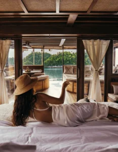 Ocean view master cabin aboard Senja