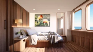 Second view of the Cendrawasih master cabin aboard Sukha Sail 2
