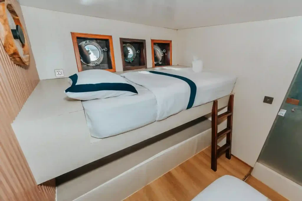 Sharing cabin on Tara sold by the berth, with ensuite bathroom