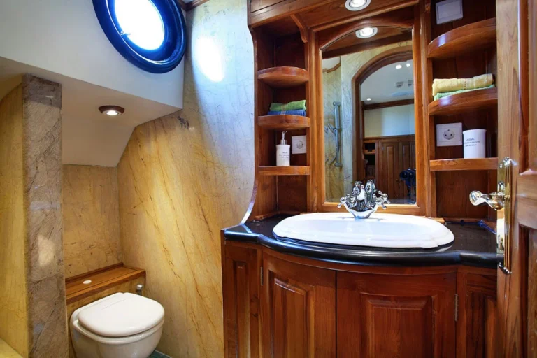 Ensuite bathroom inside Adelaar Stateroom four