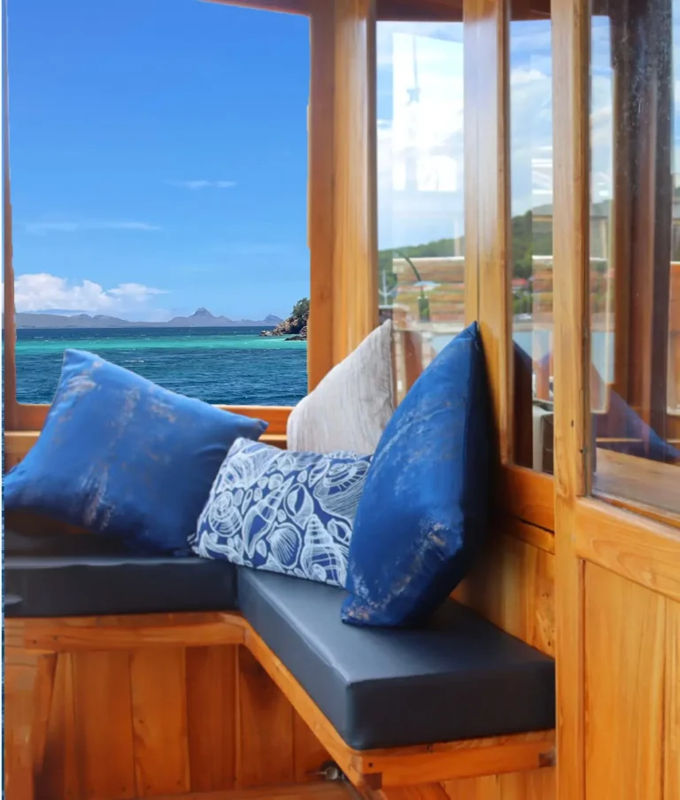 Private relaxation deck beside the Master Balcony Cabin aboard Blue Lotus